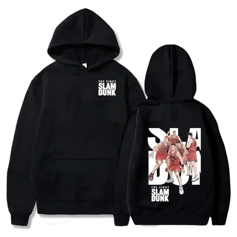 Anime Slam Dunk Hoodies Casual Com Capuz Streetwear Hip Hop Moletons Sakuragi Hanamichi Print Tops Plussize